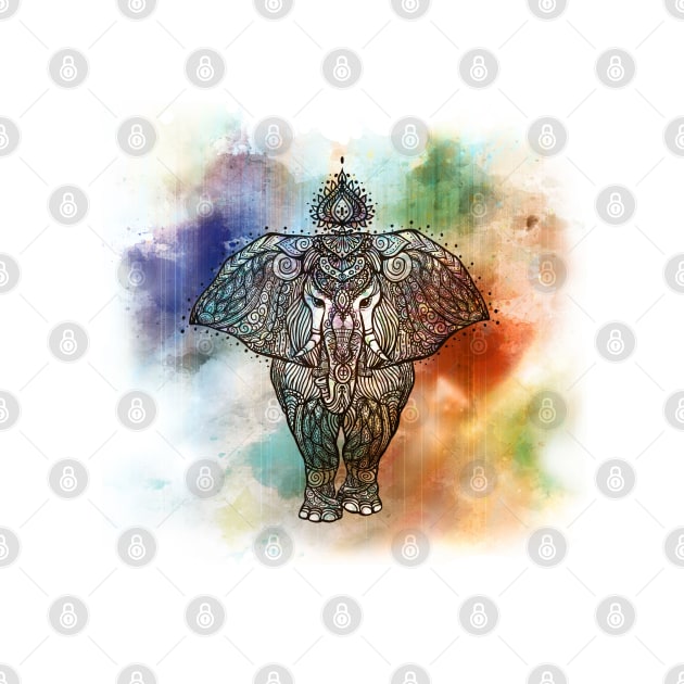 Mandala Elephant by MCAshe spiritual art 