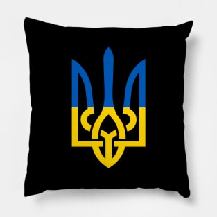 UKRAINE TRIDENT EMBLEM SLAVA UKRAINI PROTEST RUSSIA Pillow