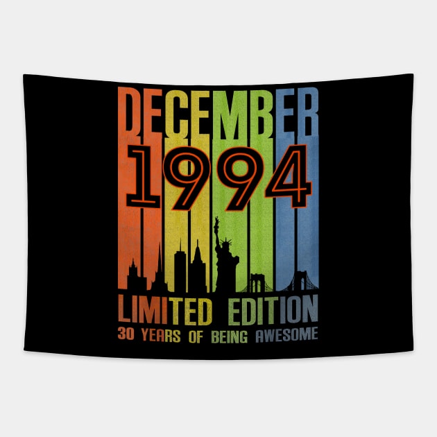 December 1994 30 Years Of Being Awesome Limited Edition Tapestry by cyberpunk art