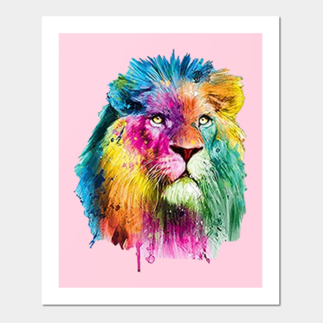 King Of The Jungle Lion Affiche Et Impression D Art Teepublic Fr