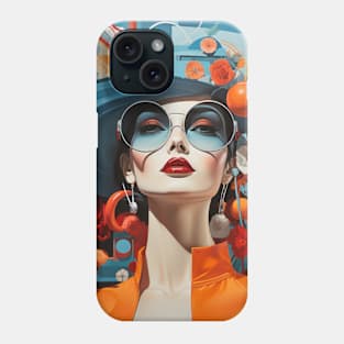 Beauty Woman Retro Abstract Colorful Painting Phone Case