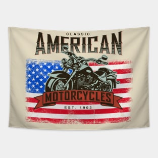 American Motorcycles Tapestry