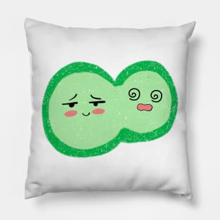 Cute Bacteria Microbes Pillow