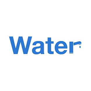 water logo typographic funny T-Shirt