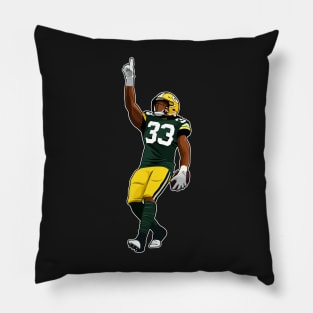 Aaron Jones #33 Celebrates Pillow