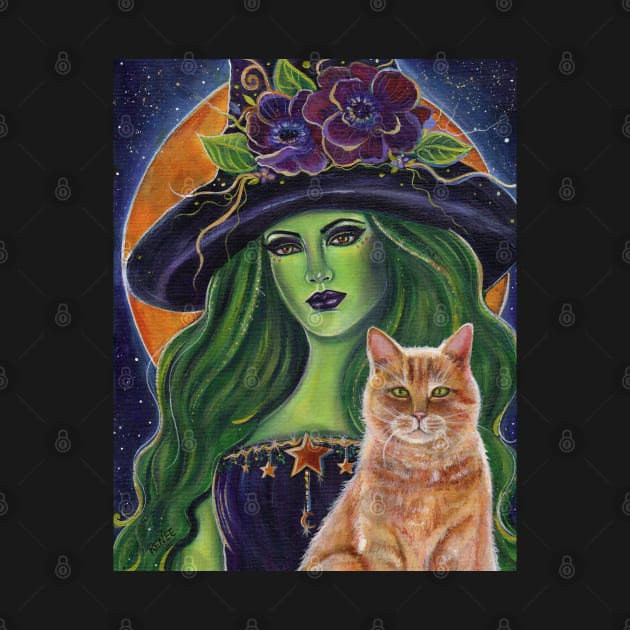 Wild Magic witch and kitty by Renee Lavoie by ReneeLLavoie