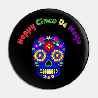 cinco de mayo sugar skull Pin