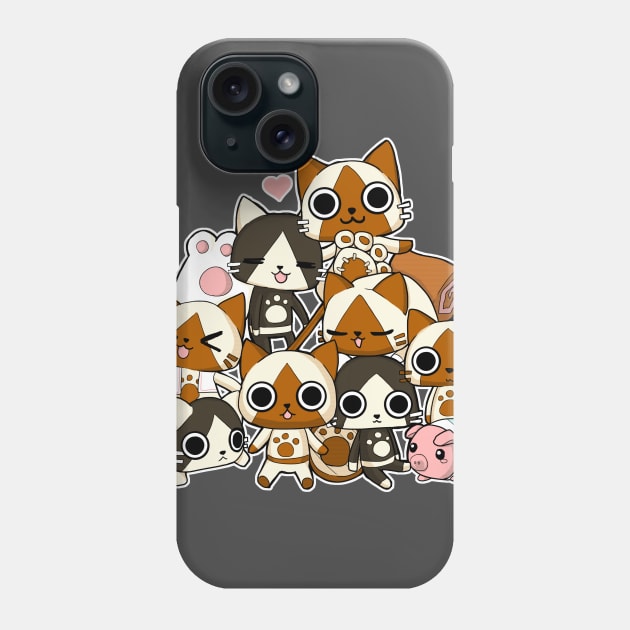 Felyne mountain - Monster hunter Phone Case by linkitty