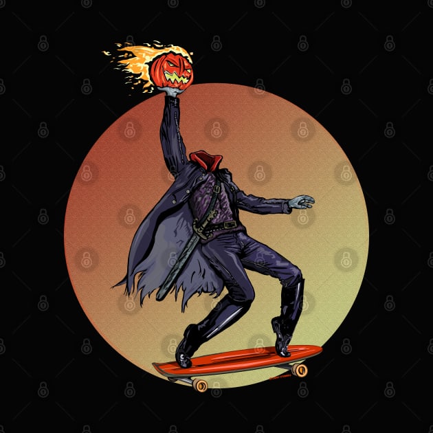 The Headless Horseless Skateboarder by FanboyMuseum