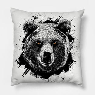 Grizzly Bear Animal Wildlife Forest Nature Hunt Adventure Graphic Pillow