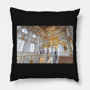 Peterhof Palace interior in Saint Petersburg, Russia Pillow