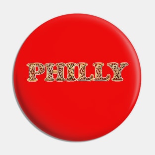 Philly - In Cheese Steak Lettering Pin