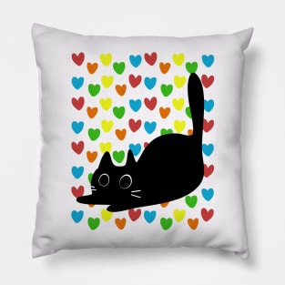 Cat in love Pillow