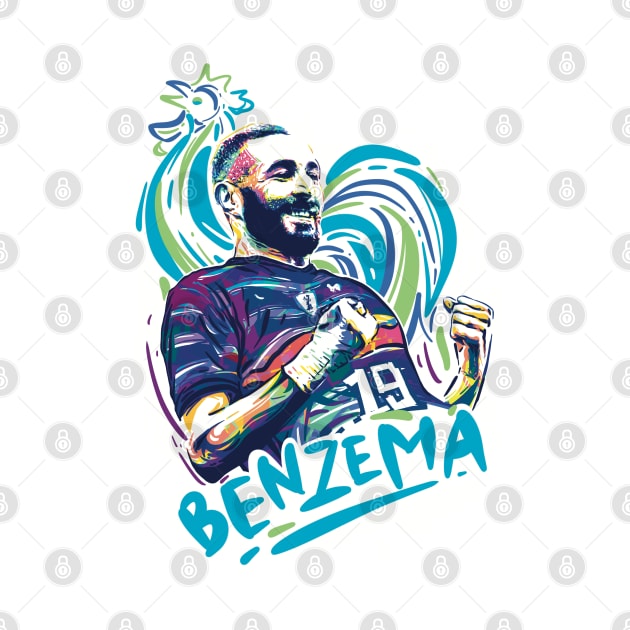 Karim Benzema for World Cup Qatar 2022 by BAJAJU