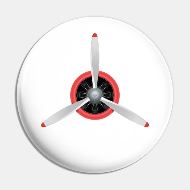 Airplane Propeller Pin by Jetmike