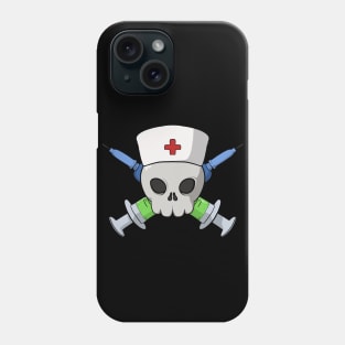 Nurses crew Jolly Roger pirate flag (no caption) Phone Case