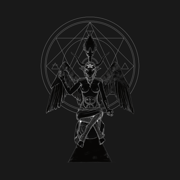 white aura baphomet