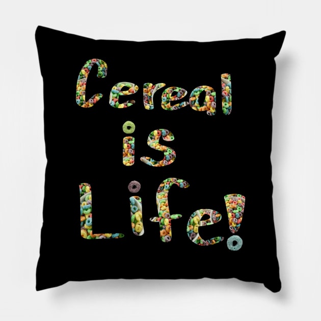 Cereal is Life (small) Pillow by Cynrad