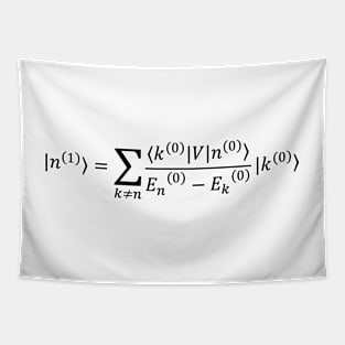 First Order State Shift - Quantum Physics Perturbation Theory Tapestry