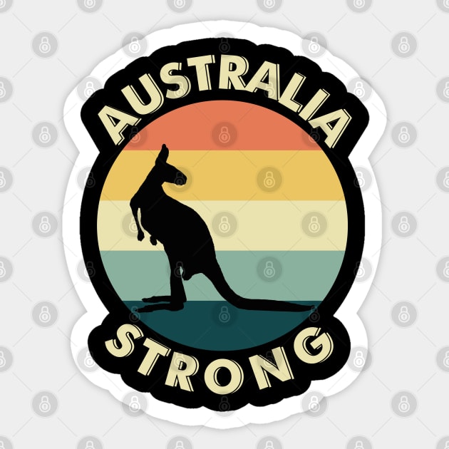 Australia Strong Kangaroo Retro Graphic T-Shirt Australia Strong Kangaroo Retro Graphic T-Shirt