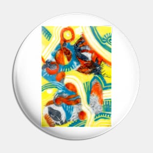 Encaustic Abstract 001 Pin