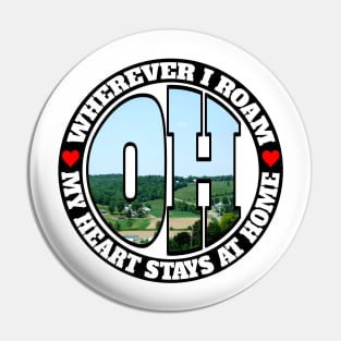 Heart Stays Home - Ohio Pin