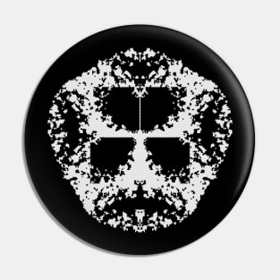 Rorschach Face Pin