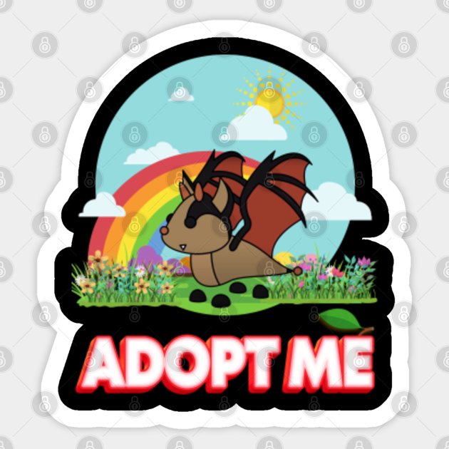 Adopt Me Funny Bat Dragon Adopt Me Sticker Teepublic - roblox adopt me pets bat dragon