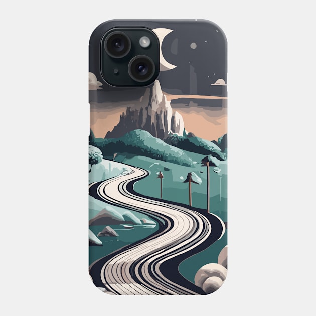 Dawn on the Mountain Trail Phone Case by NegVibe