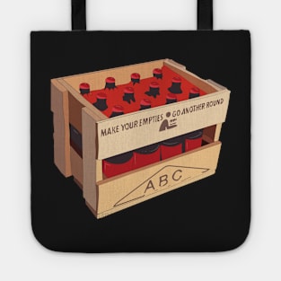 Hand Drawn New Zealand Crate - Red Tote