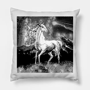 Horse: Live Free Or Die #2 Pillow