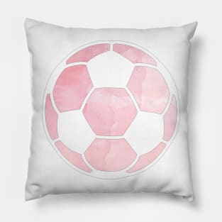 Soccer Ball Pink Pillow