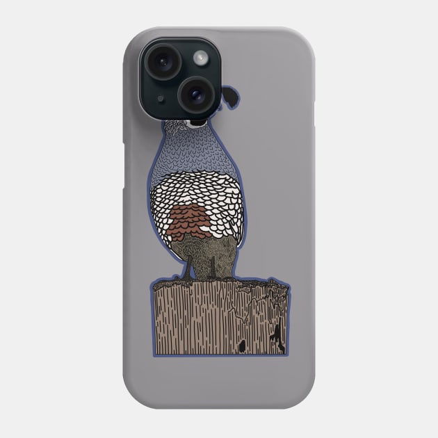 Quail Phone Case by Forest Press Co