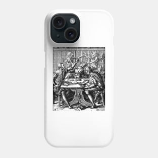 The Gambler, the Dance of Death - Hans Holbein Phone Case