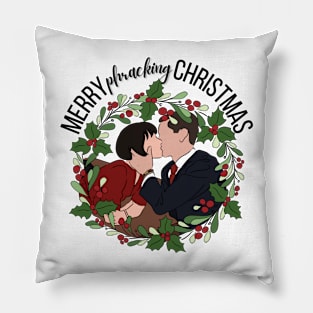 Merry Phracking Christmas Pillow