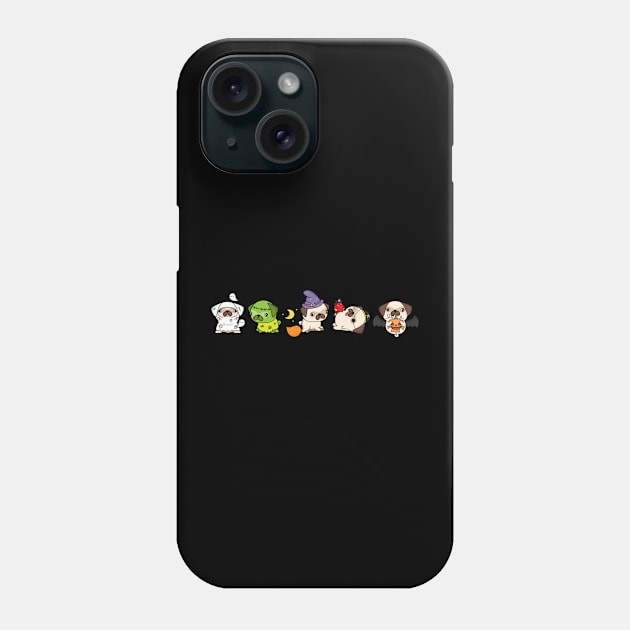 Pug Halloween Phone Case by RefinedApparelLTD