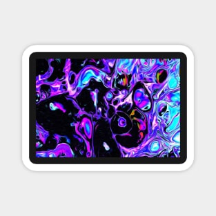 Colorful Psychedelic Pattern Magnet