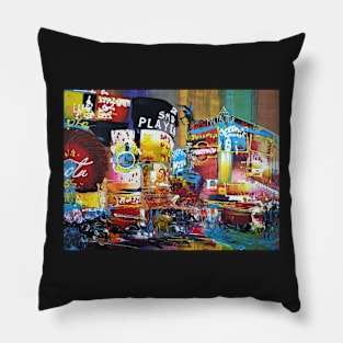 London Piccadilly City Lights 881 Pillow