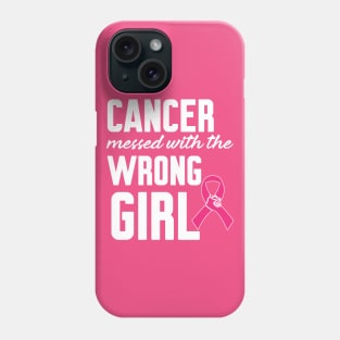 Cancer messed with the wrong girl Phone Case