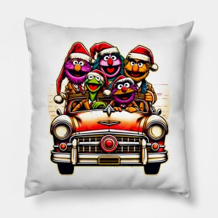 Muppets' Vintage Christmas Vacation T-Shirt Pillow