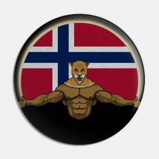 Cheetah Norway Pin