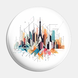 Skyline Paris Pin