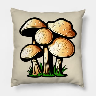 Mushroom Cluster 07 Pillow