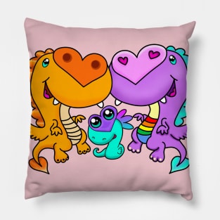 Dragon Family Pillow