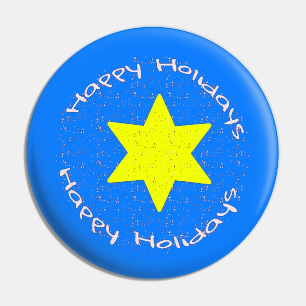 Happy Holidays Pin by IKIosifelli