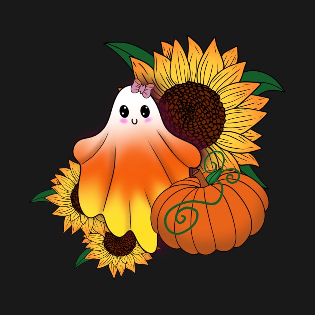 Candy corn ghost by TeasDesignSpot