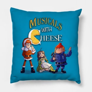 Musicals with Cheese Holiday Design Pillow