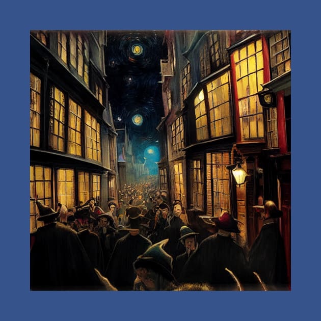 Starry Night in Diagon Alley by Grassroots Green