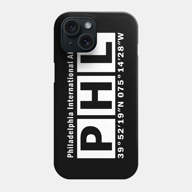 PHL Airport, Philadelphia International Airport Phone Case by Fly Buy Wear