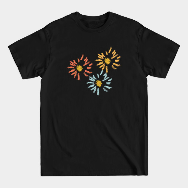 Discover Three Colors Flowers - Floral - T-Shirt